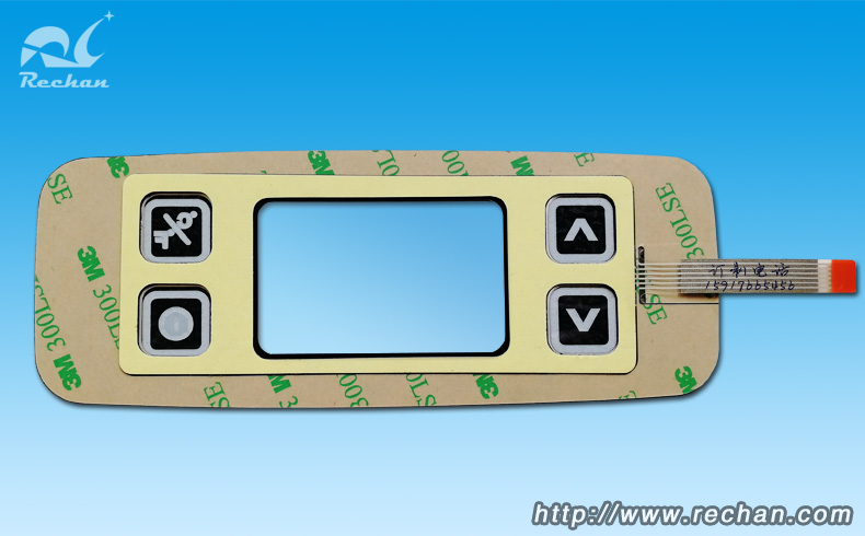 Assembly drawing of capacitive touch sensor switch circuit board and PMMA acrylic panel